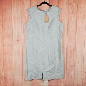 M.M. LaFleur The Katie Dress Womens‎ 2XL Heather Gray Twill Ponte Nylon Stretch